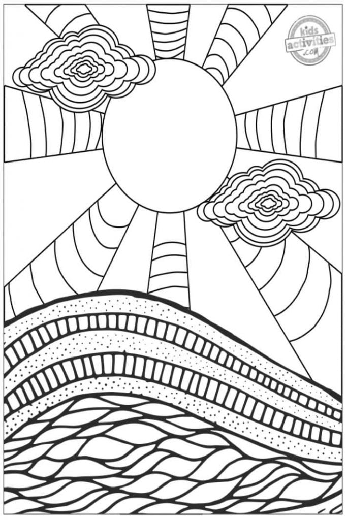 Trippy Coloring Pages for Adults Printables 74