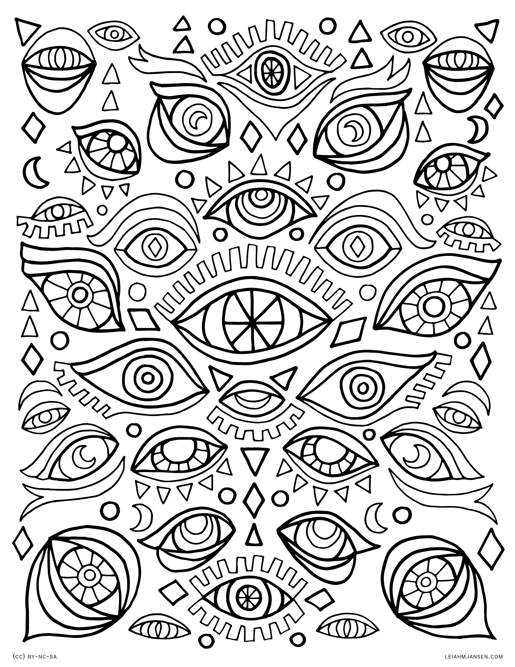 Trippy Coloring Pages for Adults Printables 75