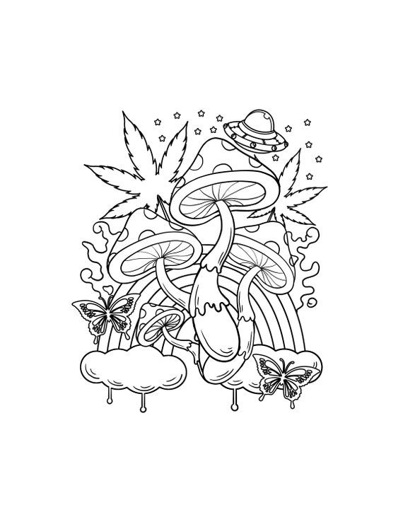 Trippy Coloring Pages for Adults Printables 76