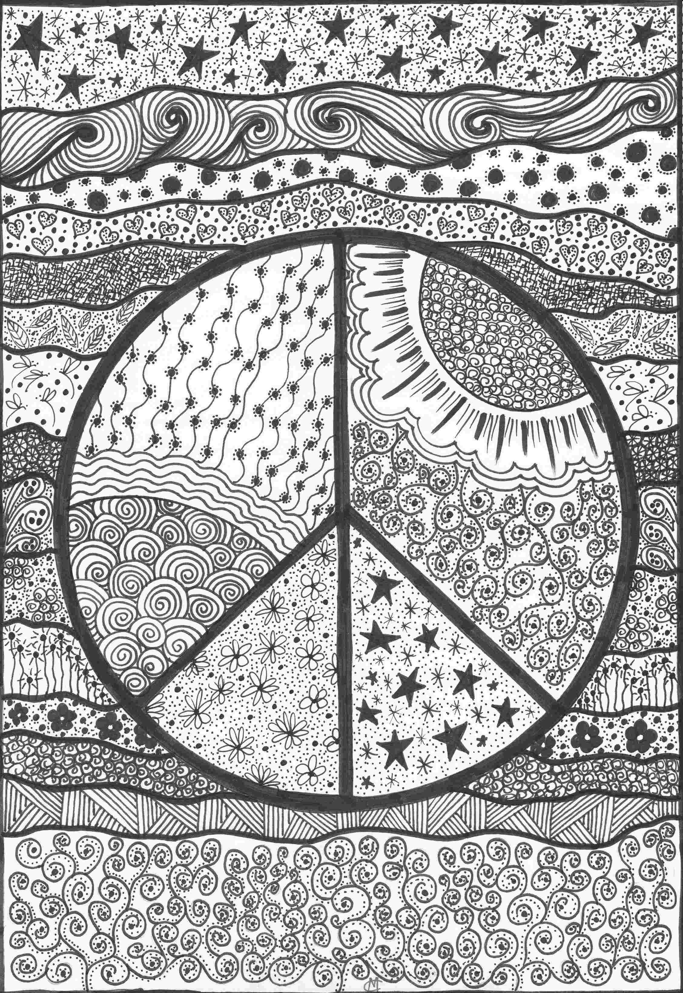 Trippy Coloring Pages for Adults Printables 93