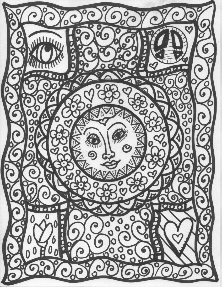 Trippy Coloring Pages for Adults Printables 94