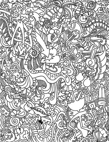 Trippy Coloring Pages for Adults Printables 96