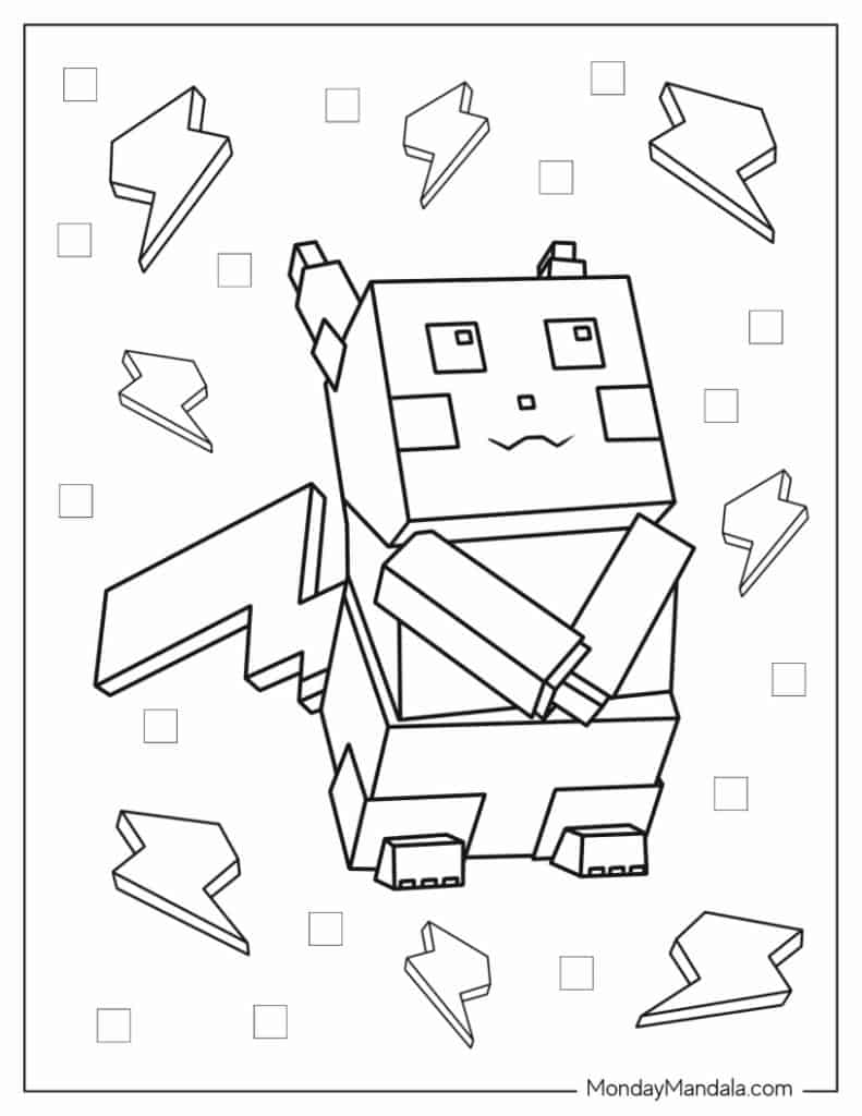 150+ Mind-Blowing Minecraft Coloring Pages for Fans 1