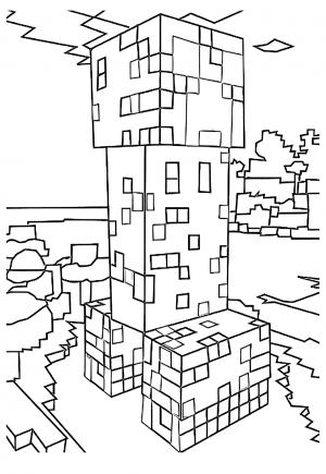 150+ Mind-Blowing Minecraft Coloring Pages for Fans 10