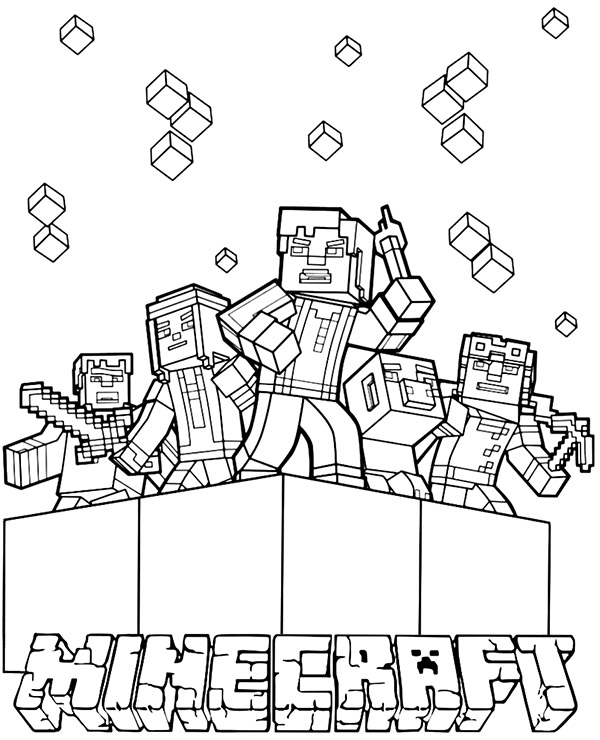 150+ Mind-Blowing Minecraft Coloring Pages for Fans 102