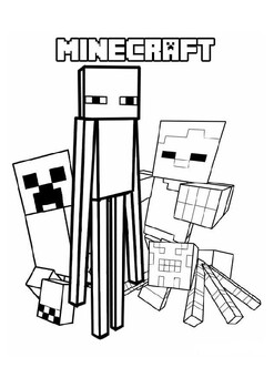 150+ Mind-Blowing Minecraft Coloring Pages for Fans 105