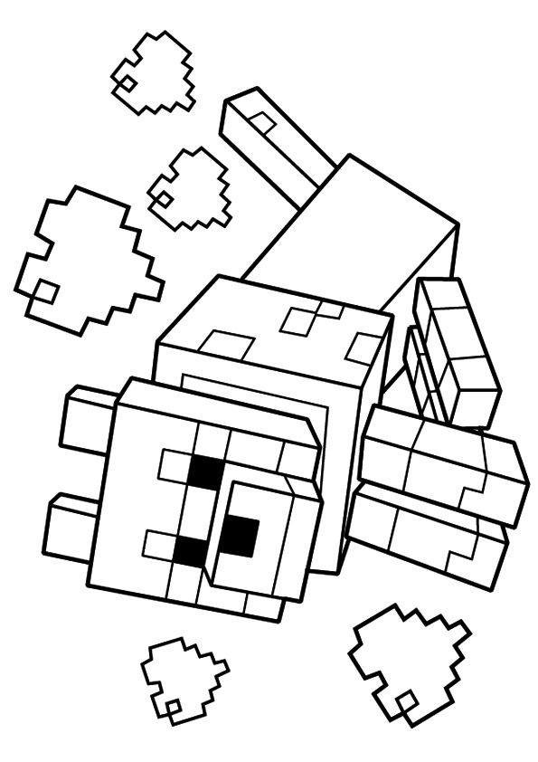 150+ Mind-Blowing Minecraft Coloring Pages for Fans 107