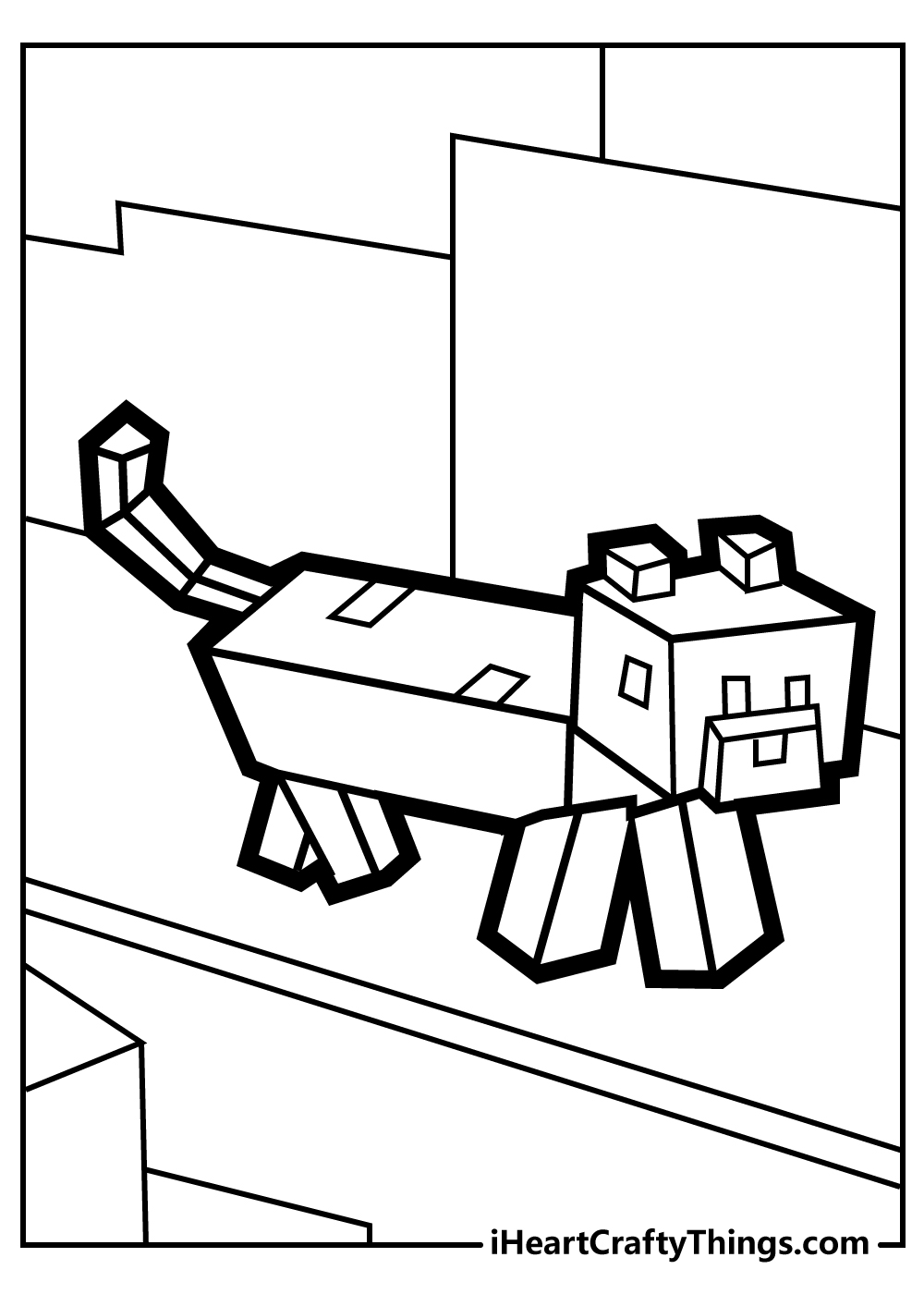 150+ Mind-Blowing Minecraft Coloring Pages for Fans 110