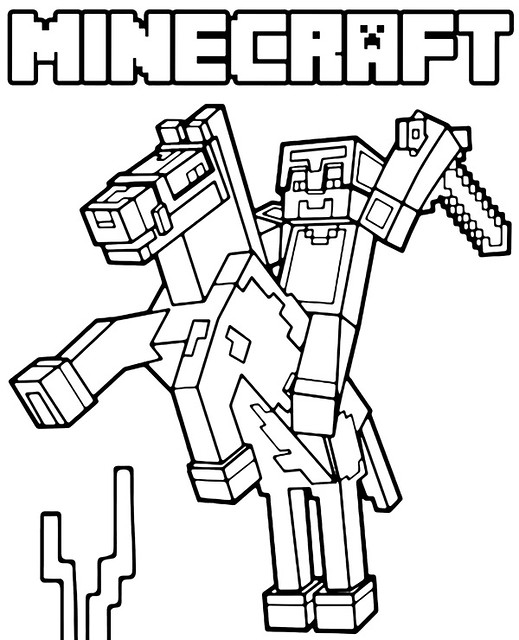 150+ Mind-Blowing Minecraft Coloring Pages for Fans 111