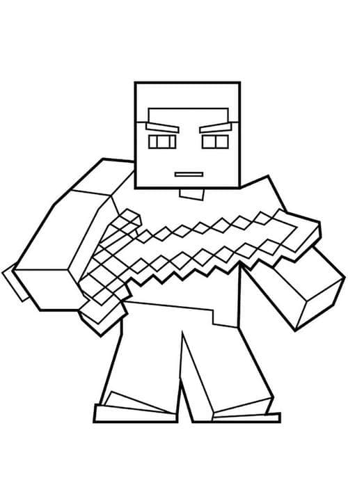 150+ Mind-Blowing Minecraft Coloring Pages for Fans 116