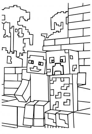 150+ Mind-Blowing Minecraft Coloring Pages for Fans 117