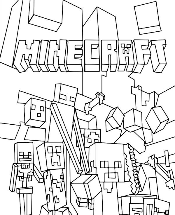 150+ Mind-Blowing Minecraft Coloring Pages for Fans 121