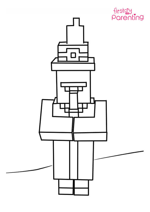 150+ Mind-Blowing Minecraft Coloring Pages for Fans 128