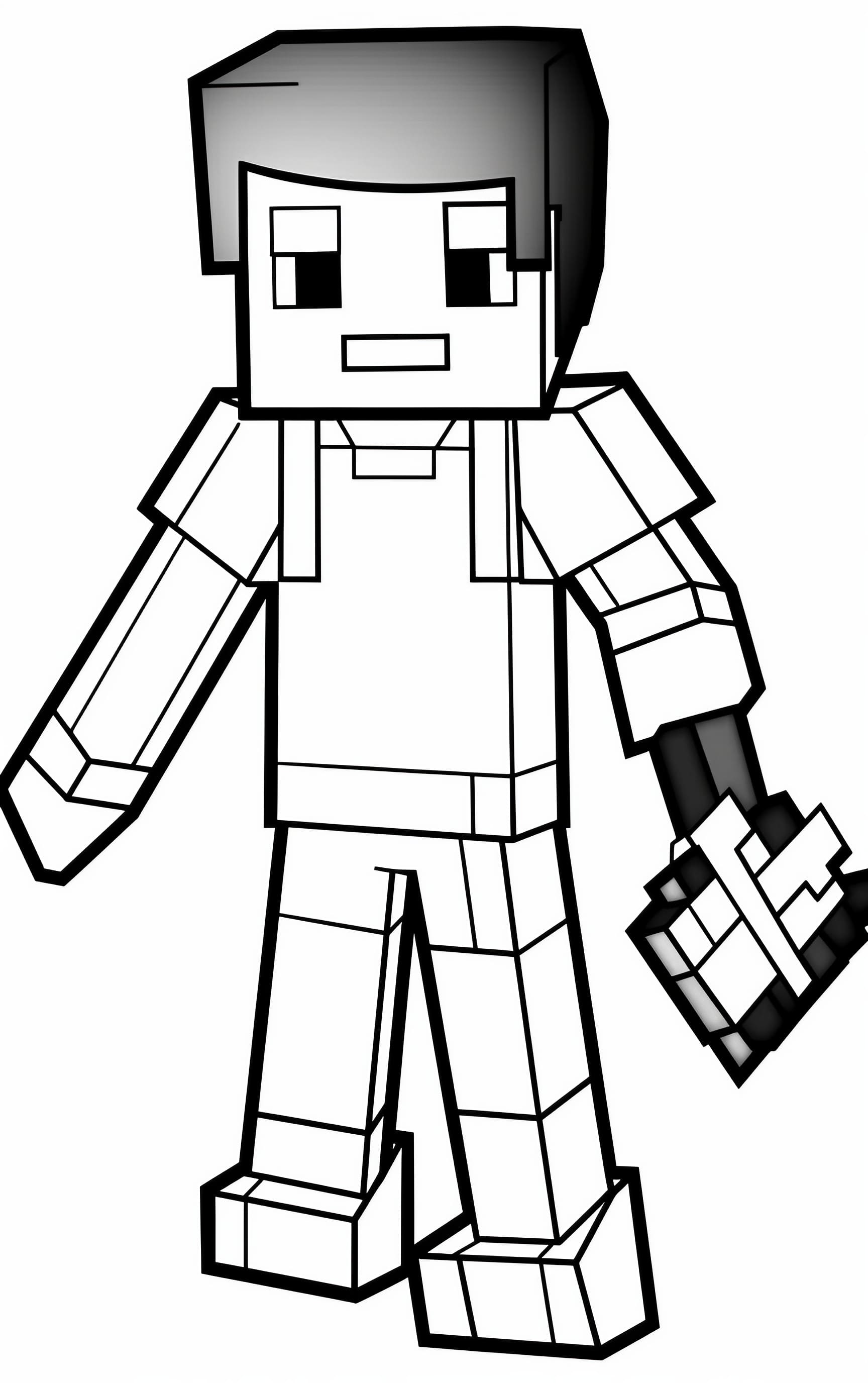 150+ Mind-Blowing Minecraft Coloring Pages for Fans 137