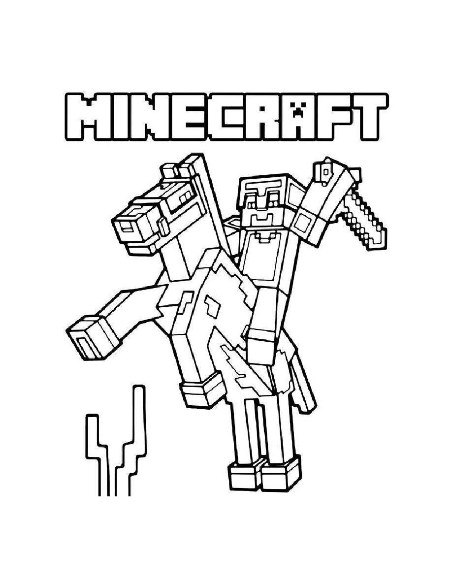 150+ Mind-Blowing Minecraft Coloring Pages for Fans 139