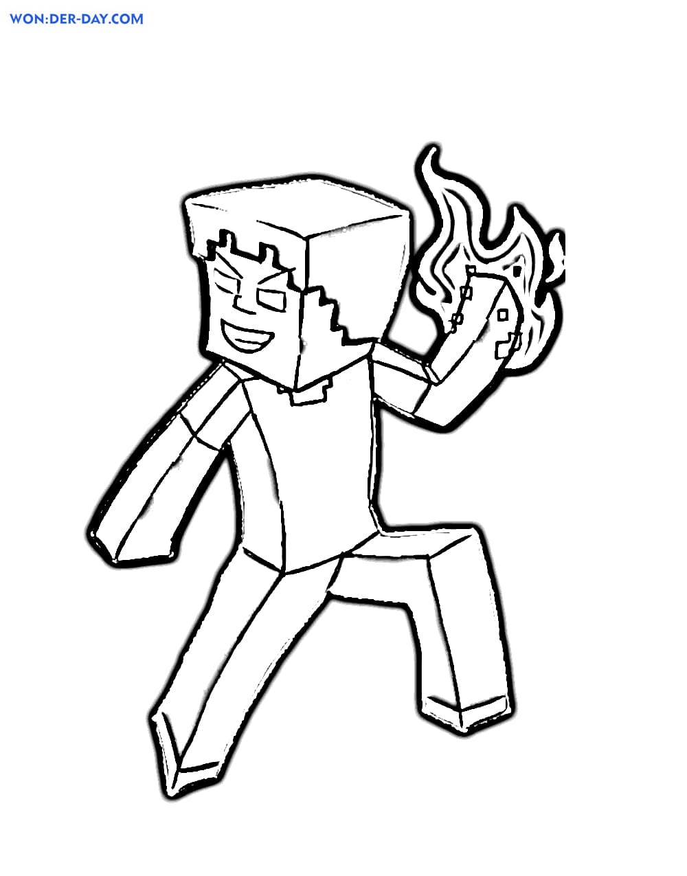 150+ Mind-Blowing Minecraft Coloring Pages for Fans 14