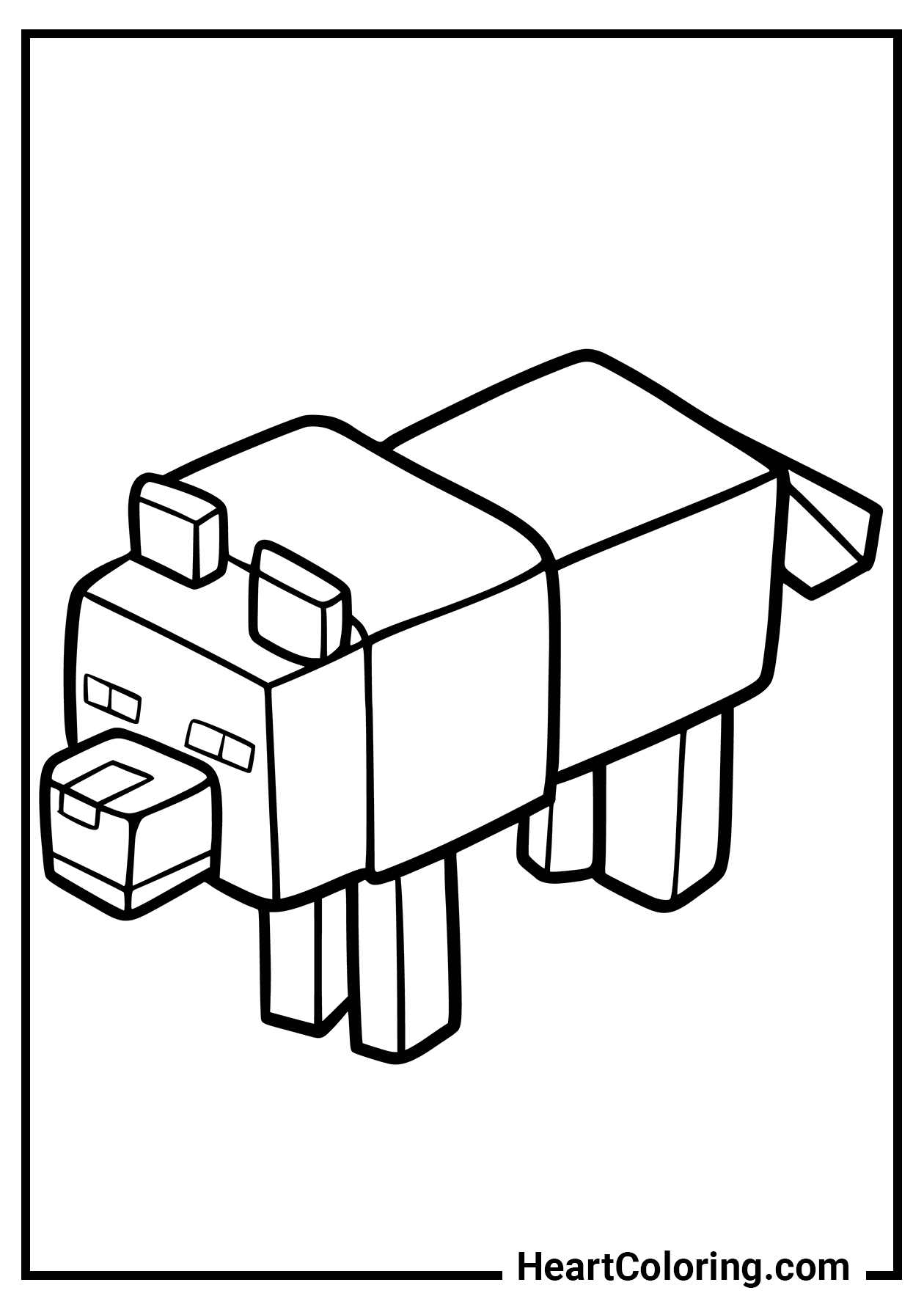 150+ Mind-Blowing Minecraft Coloring Pages for Fans 148