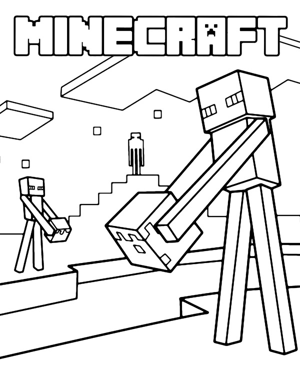 150+ Mind-Blowing Minecraft Coloring Pages for Fans 15