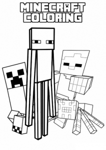 150+ Mind-Blowing Minecraft Coloring Pages for Fans 154