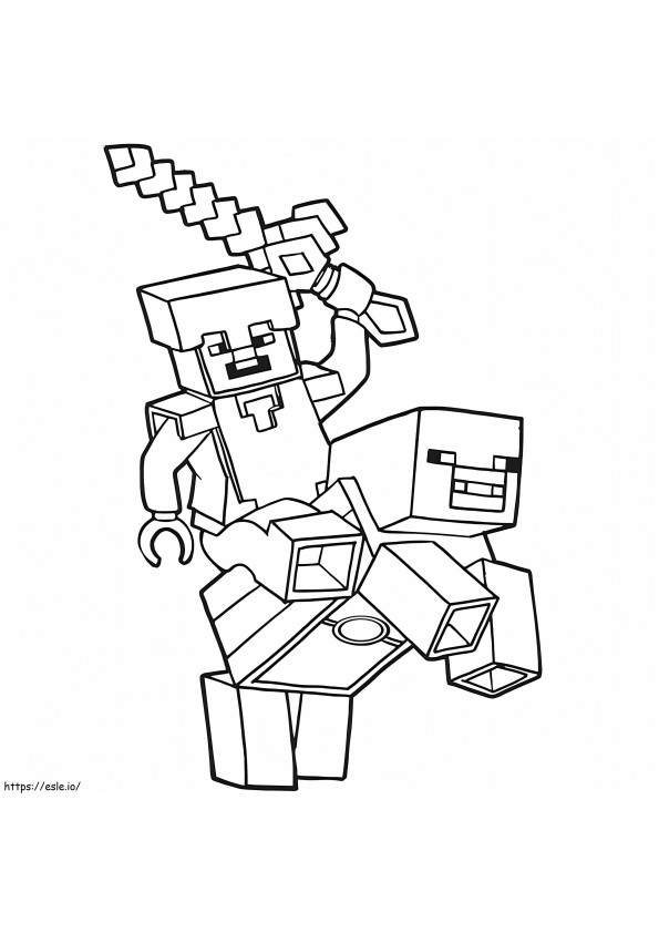 150+ Mind-Blowing Minecraft Coloring Pages for Fans 156