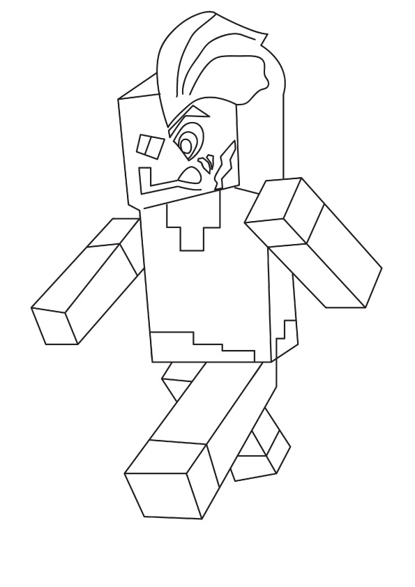 150+ Mind-Blowing Minecraft Coloring Pages for Fans 164