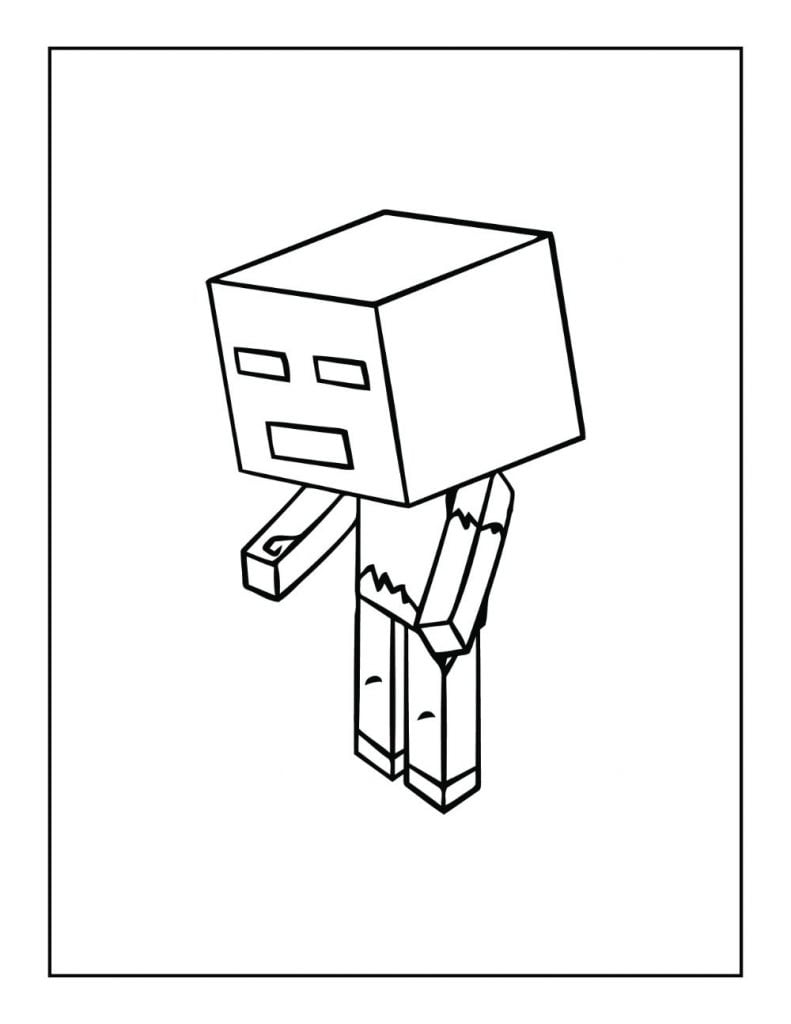 150+ Mind-Blowing Minecraft Coloring Pages for Fans 169