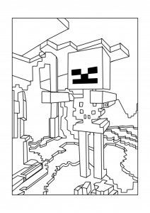 150+ Mind-Blowing Minecraft Coloring Pages for Fans 184