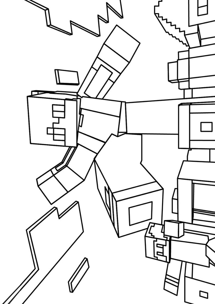 150+ Mind-Blowing Minecraft Coloring Pages for Fans 20