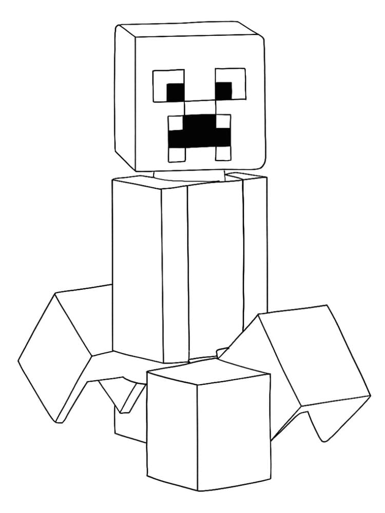 150+ Mind-Blowing Minecraft Coloring Pages for Fans 23