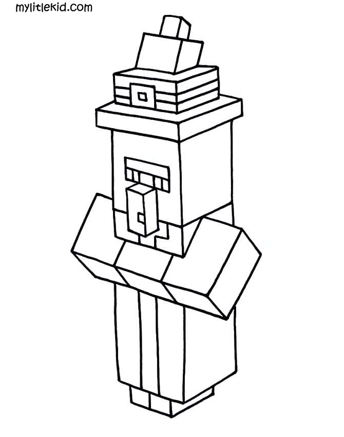 150+ Mind-Blowing Minecraft Coloring Pages for Fans 24