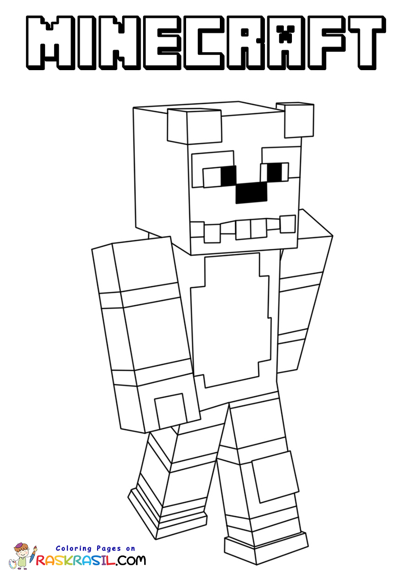 150+ Mind-Blowing Minecraft Coloring Pages for Fans 35