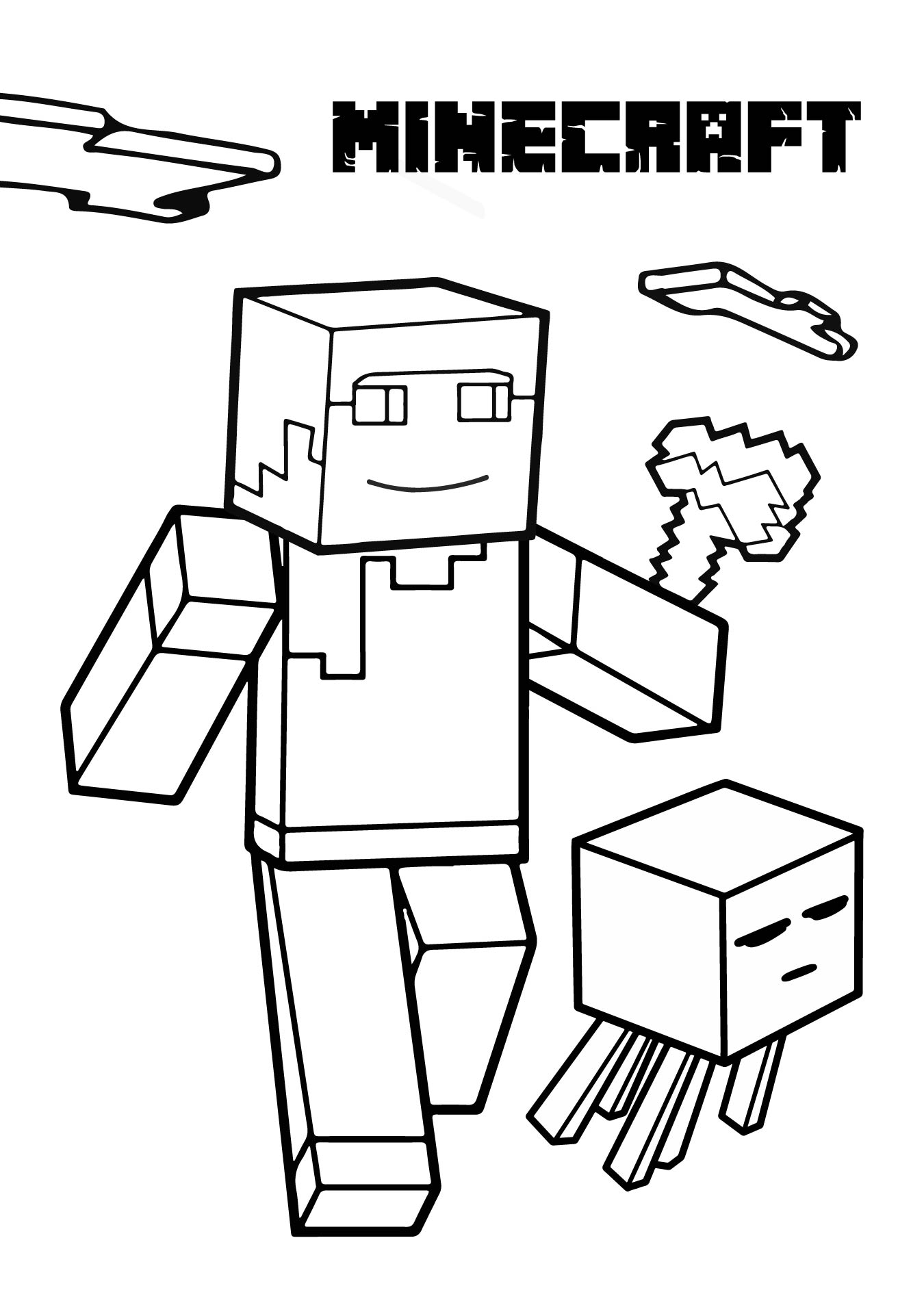 150+ Mind-Blowing Minecraft Coloring Pages for Fans 36