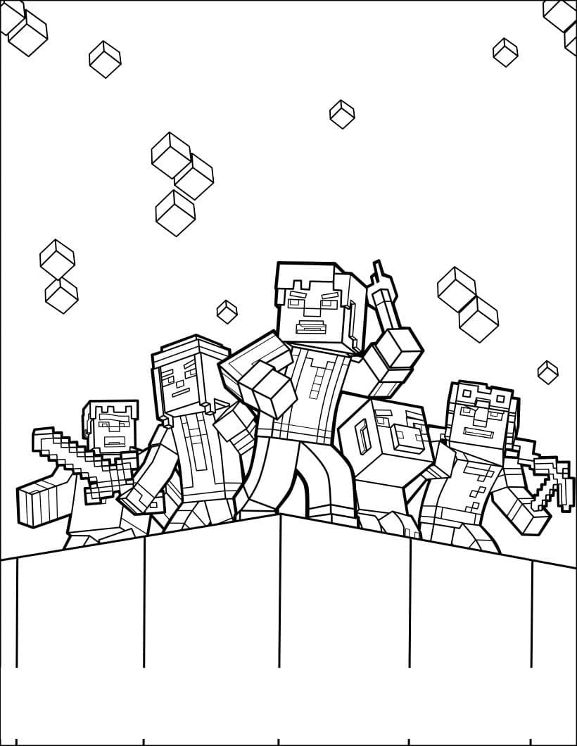 150+ Mind-Blowing Minecraft Coloring Pages for Fans 39