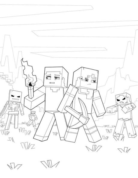 150+ Mind-Blowing Minecraft Coloring Pages for Fans 4