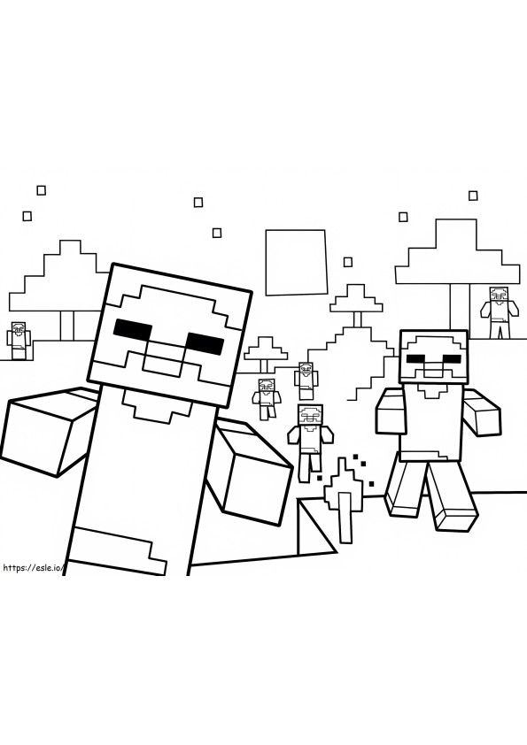 150+ Mind-Blowing Minecraft Coloring Pages for Fans 44