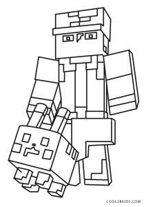 150+ Mind-Blowing Minecraft Coloring Pages for Fans 46