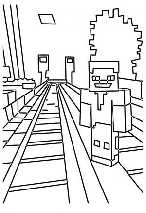 150+ Mind-Blowing Minecraft Coloring Pages for Fans 49