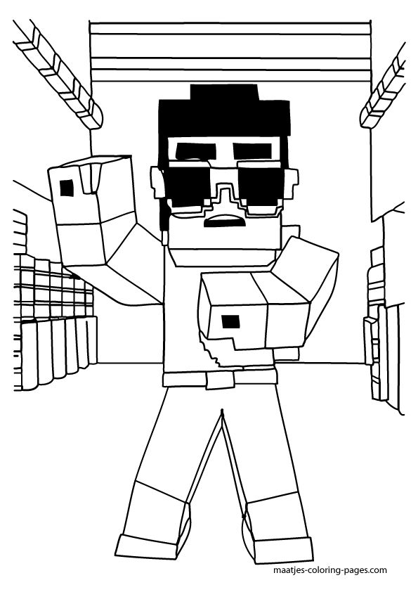 150+ Mind-Blowing Minecraft Coloring Pages for Fans 5