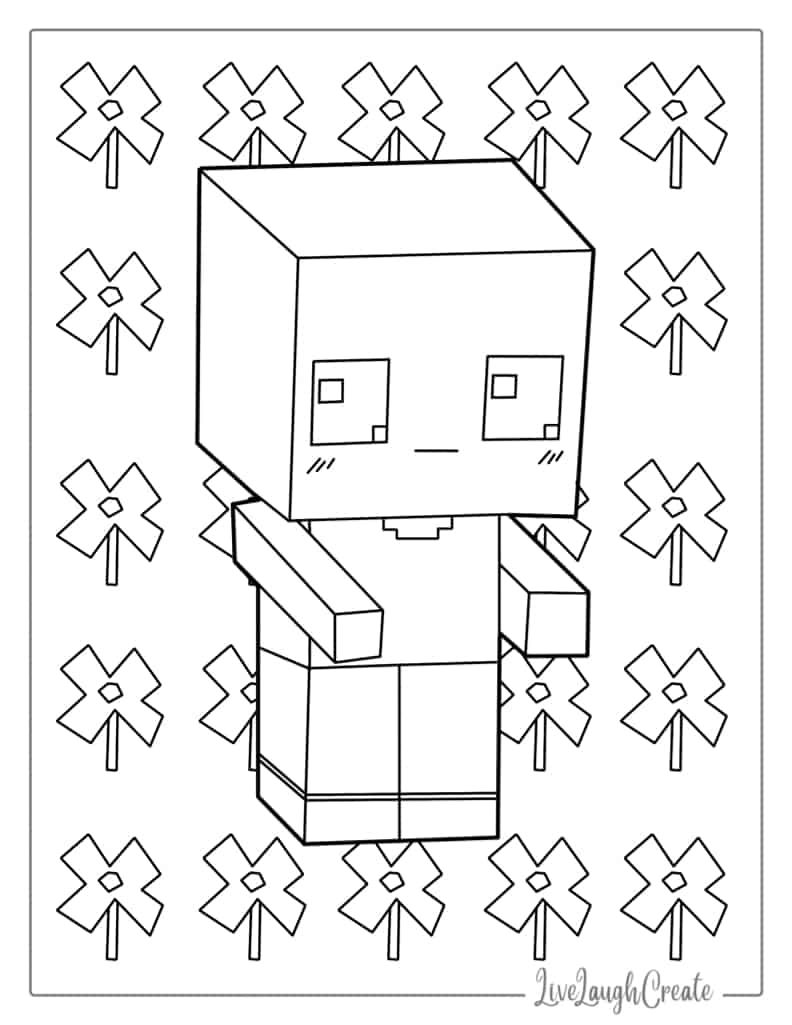 150+ Mind-Blowing Minecraft Coloring Pages for Fans 50