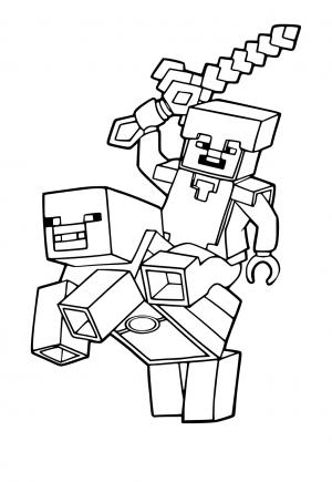 150+ Mind-Blowing Minecraft Coloring Pages for Fans 52