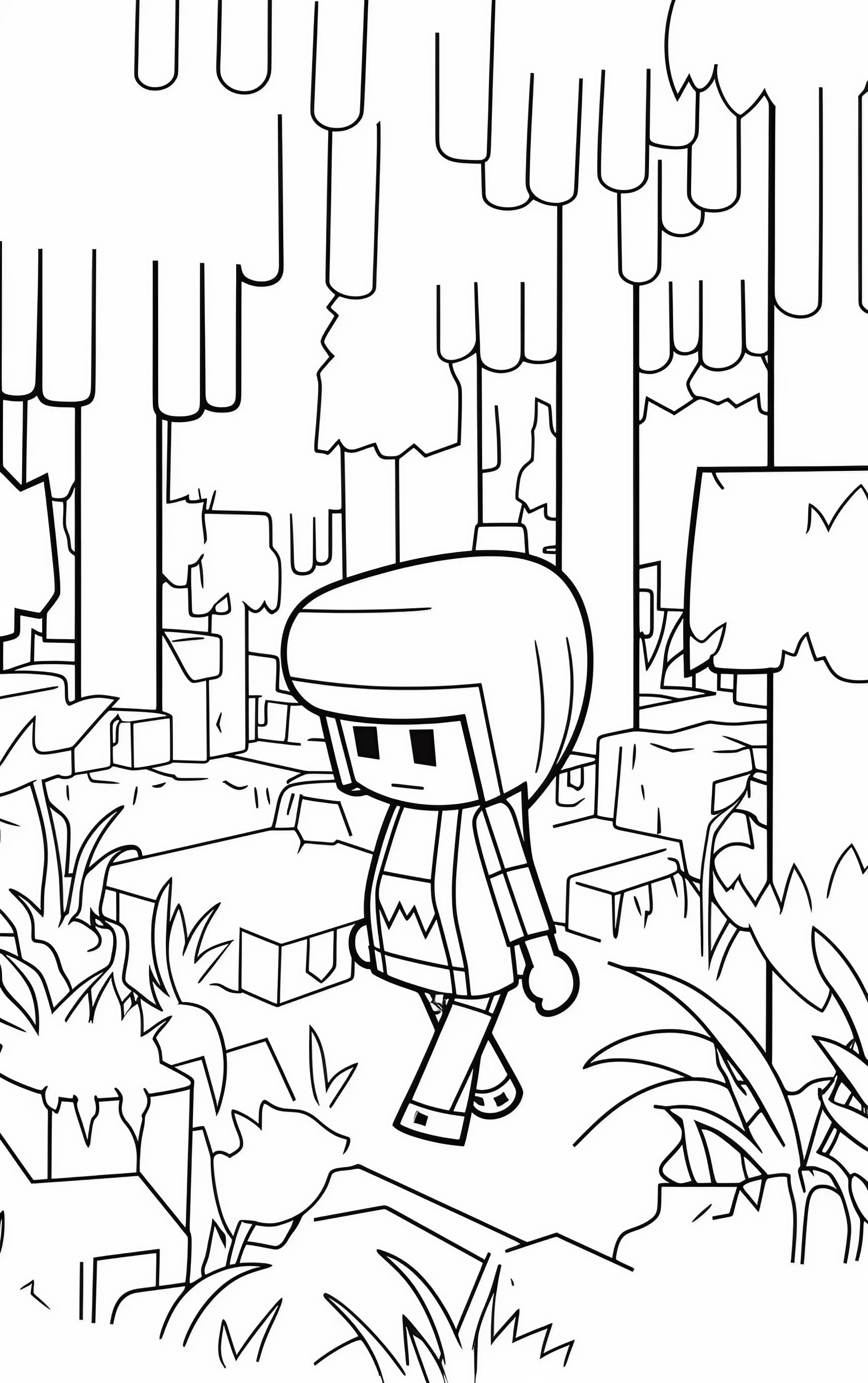 150+ Mind-Blowing Minecraft Coloring Pages for Fans 53