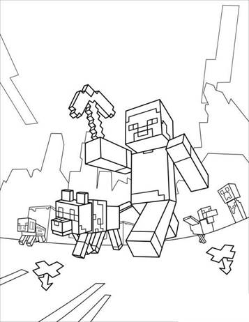 150+ Mind-Blowing Minecraft Coloring Pages for Fans 55