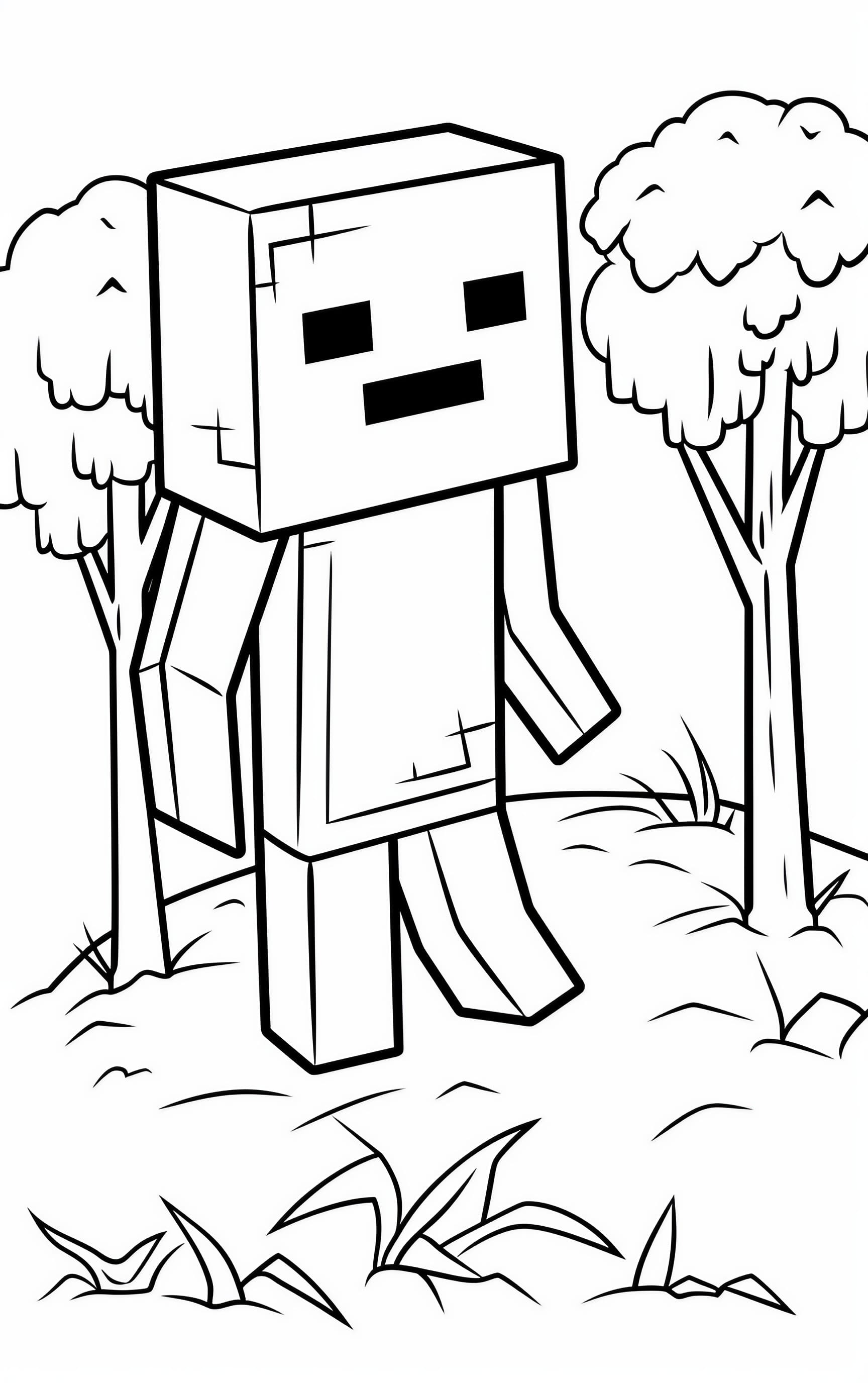 150+ Mind-Blowing Minecraft Coloring Pages for Fans 6