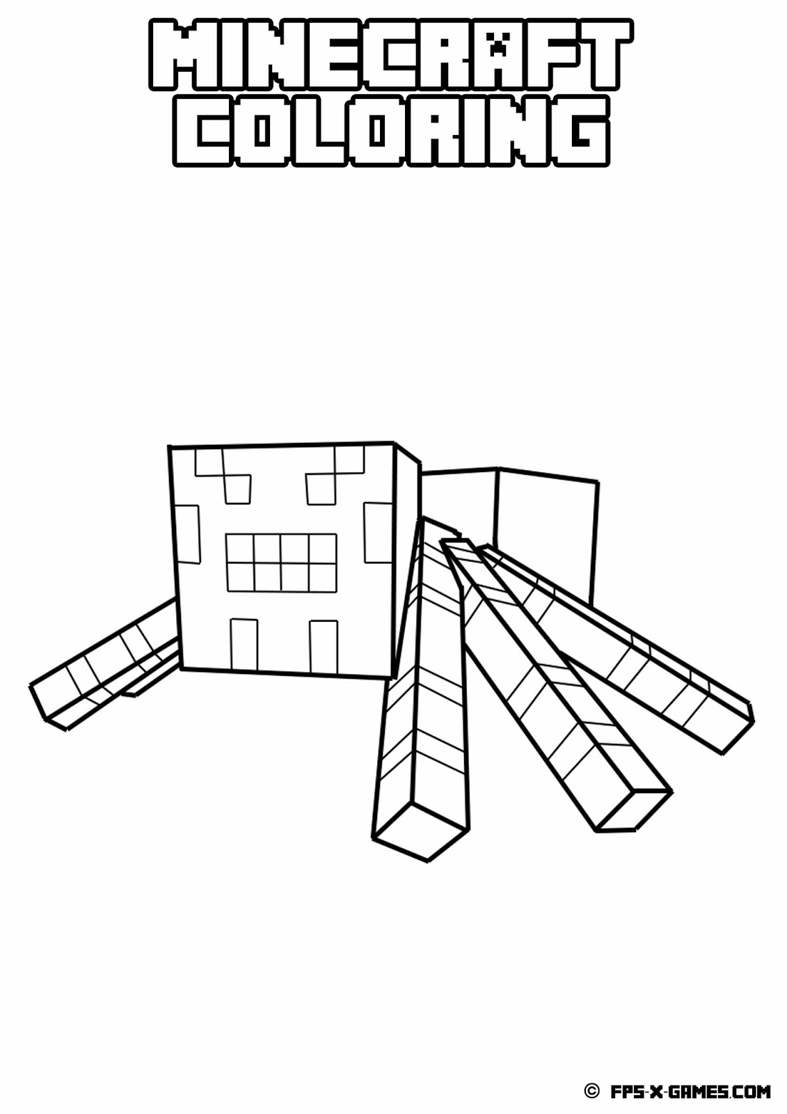 150+ Mind-Blowing Minecraft Coloring Pages for Fans 61