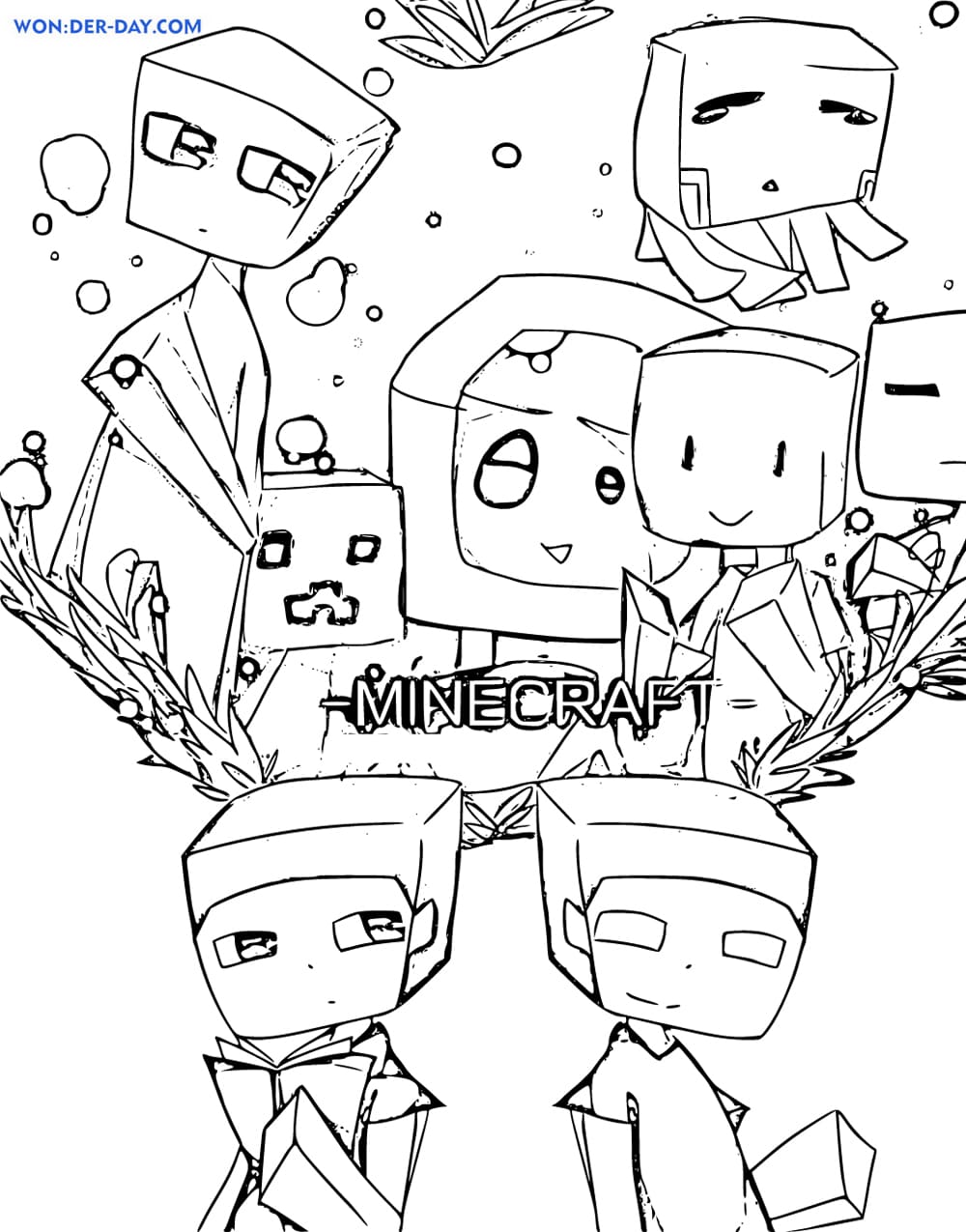 150+ Mind-Blowing Minecraft Coloring Pages for Fans 66