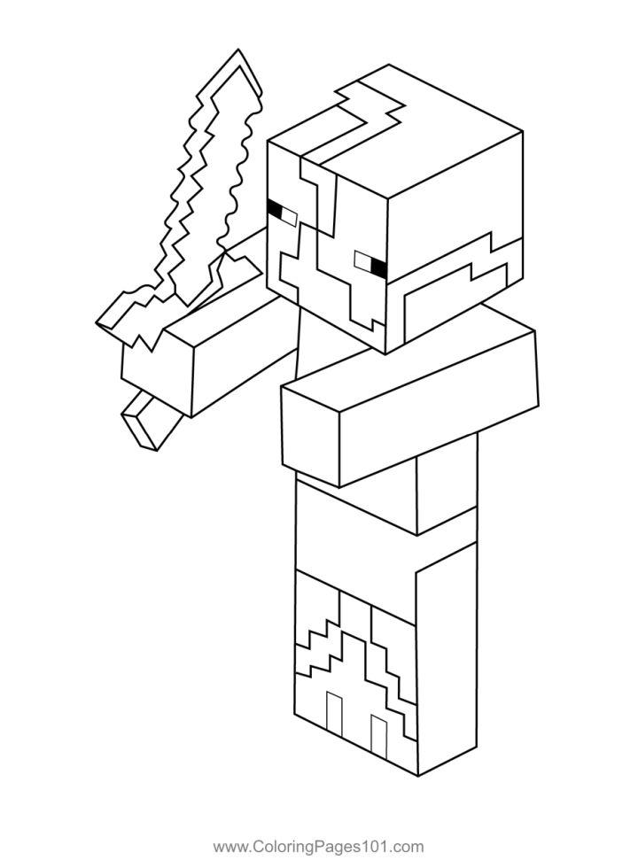 150+ Mind-Blowing Minecraft Coloring Pages for Fans 67