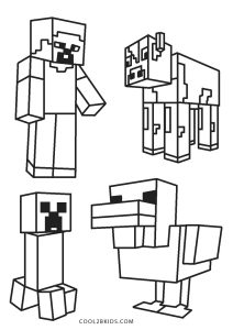 150+ Mind-Blowing Minecraft Coloring Pages for Fans 69