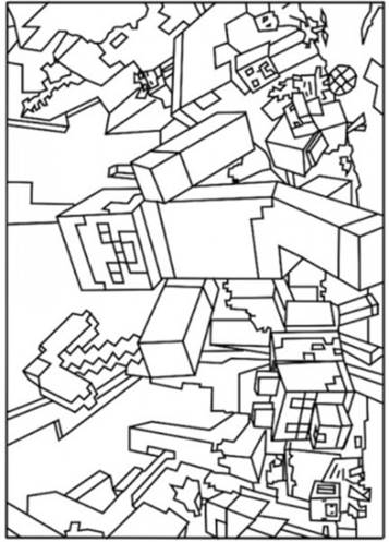 150+ Mind-Blowing Minecraft Coloring Pages for Fans 77