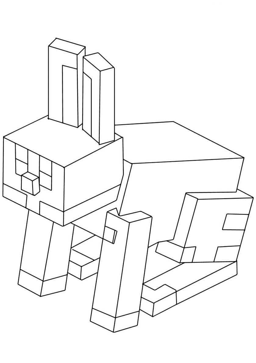 150+ Mind-Blowing Minecraft Coloring Pages for Fans 79