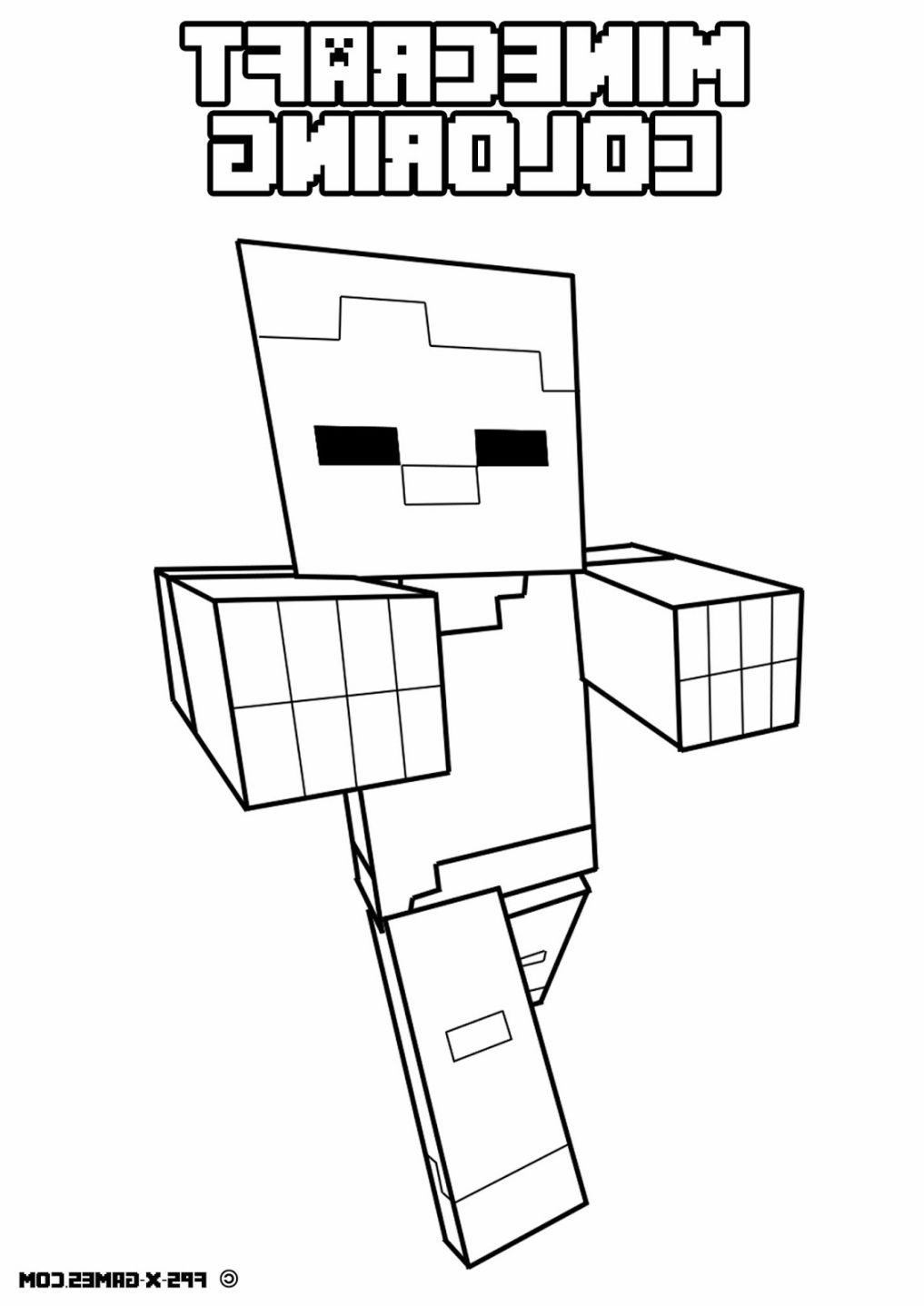 150+ Mind-Blowing Minecraft Coloring Pages for Fans 84